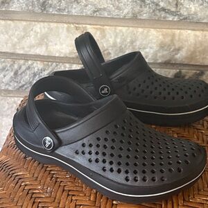 Men's Black Ventilated Croc (Jeffrico) -Comfortable Slip-On Sandal